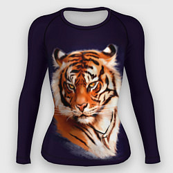 Рашгард женский Грозный Тигр Символ 2022 Года Tiger Beast, цвет: 3D-принт