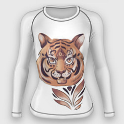 Рашгард женский Тигр, принт, цвет: 3D-принт