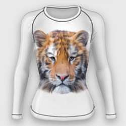 Рашгард женский Тигр рыжий полосатый, цвет: 3D-принт