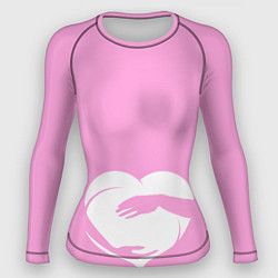 Рашгард женский Объятие, цвет: 3D-принт