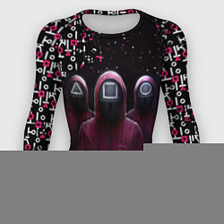 Рашгард женский SQUID GAME СОТРУДНИКИ ИГРА В КАЛЬМАРА ТРОИЦА, цвет: 3D-принт