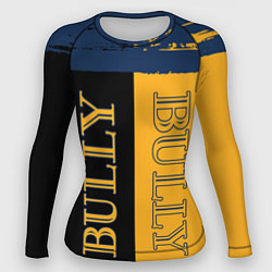 Рашгард женский Bully Вертикальное лого, цвет: 3D-принт