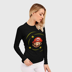 Рашгард женский Звездочки вокруг Марио, цвет: 3D-принт — фото 2
