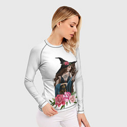 Рашгард женский Девушка ведьма, цвет: 3D-принт — фото 2