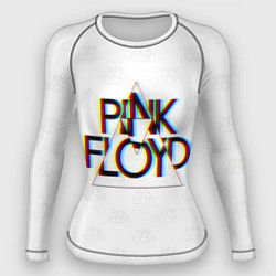 Женский рашгард PINK FLOYD LOGO ПИНК ФЛОЙД ГЛИТЧ