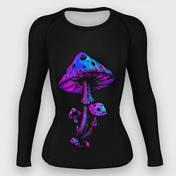 Рашгард женский Неоновый гриб, цвет: 3D-принт