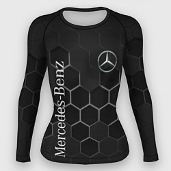 Женский рашгард Mercedes-Benz black соты