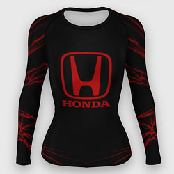 Рашгард женский Honda - Тонкие линии, цвет: 3D-принт
