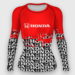 Рашгард женский Honda - Pattern, цвет: 3D-принт