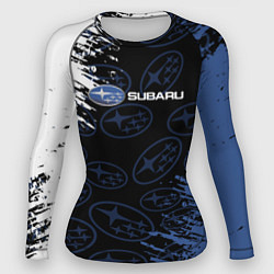 Рашгард женский Subaru - Logo pattern, цвет: 3D-принт