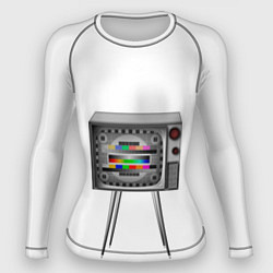 Рашгард женский Старый телевизор 2 0, цвет: 3D-принт