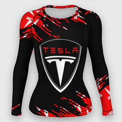 Женский рашгард Tesla - Logo Sport Auto