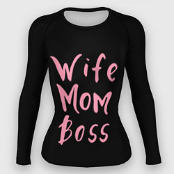 Женский рашгард Wife Mom Boss