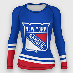 Рашгард женский New York Rangers Нью Йорк Рейнджерс, цвет: 3D-принт