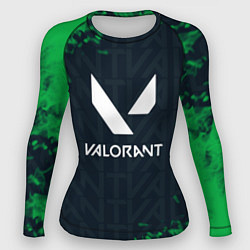 Женский рашгард Valorant Green Fire