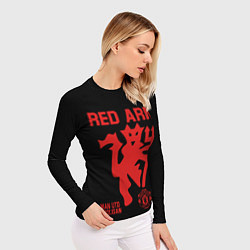 Рашгард женский Manchester United Red Army Манчестер Юнайтед, цвет: 3D-принт — фото 2