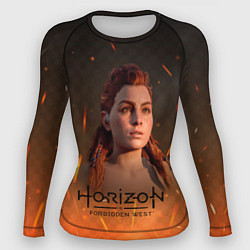 Рашгард женский Horizon Forbidden West: Fire, цвет: 3D-принт
