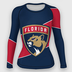 Рашгард женский Florida Panthers , Флорида Пантерз, цвет: 3D-принт