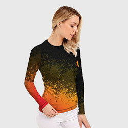 Рашгард женский Serious Sam Mini logo, цвет: 3D-принт — фото 2