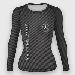 Женский рашгард Mercedes карбоновые полосы
