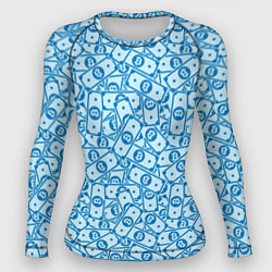 Рашгард женский Bitcoin деньги, цвет: 3D-принт