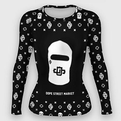 Женский рашгард Узор Black Dope Ski Mask Dope Street Market