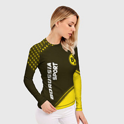 Рашгард женский БОРУССИЯ Borussia Sport Краска, цвет: 3D-принт — фото 2