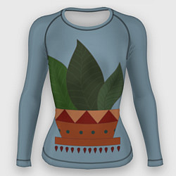 Женский рашгард Цветочный горшок