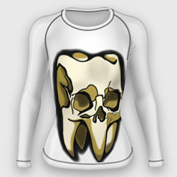 Рашгард женский Зуб череп, цвет: 3D-принт