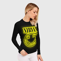 Рашгард женский NIRVANA неон, цвет: 3D-принт — фото 2