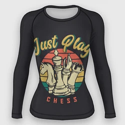 Рашгард женский Just Play Шахматы, цвет: 3D-принт