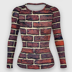 Рашгард женский Brick Wall, цвет: 3D-принт