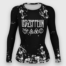 Женский рашгард LED ZEPPELIN texture вода