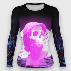 Женский рашгард Vaporwave Skull Психоделика