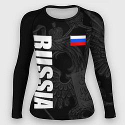 Рашгард женский RUSSIA - BLACK EDITION, цвет: 3D-принт