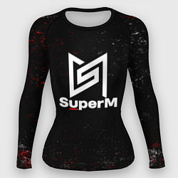 Рашгард женский Superm мелкие брызги красок, цвет: 3D-принт