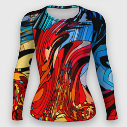 Женский рашгард Abstract color pattern Fashion 2022