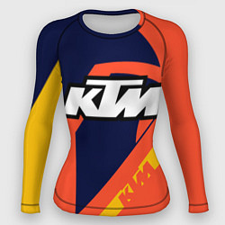 Рашгард женский KTM VINTAGE SPORTWEAR, цвет: 3D-принт
