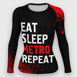 Женский рашгард Eat Sleep Metro Repeat Арт