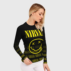 Рашгард женский Smile Nirvana, цвет: 3D-принт — фото 2