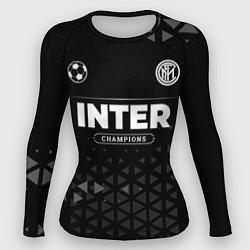 Рашгард женский Inter Форма Champions, цвет: 3D-принт