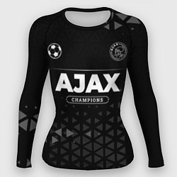 Рашгард женский Ajax Champions Uniform, цвет: 3D-принт