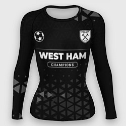 Рашгард женский West Ham Champions Uniform, цвет: 3D-принт