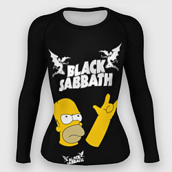 Женский рашгард Black Sabbath Гомер Симпсон Simpsons