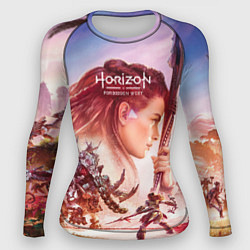Рашгард женский Horizon Forbidden West, цвет: 3D-принт