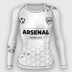 Рашгард женский Arsenal Champions Униформа, цвет: 3D-принт