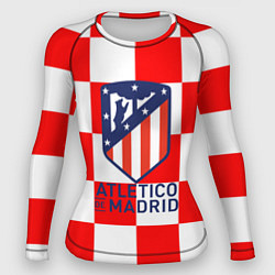 Рашгард женский Atletico madrid кубики, цвет: 3D-принт