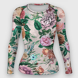 Рашгард женский Color floral pattern Expressionism Summer, цвет: 3D-принт