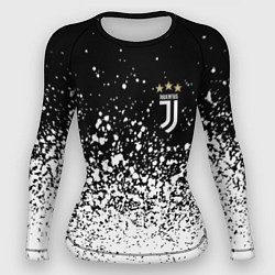 Рашгард женский Juventus fc брызги краски, цвет: 3D-принт