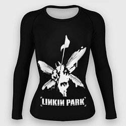 Рашгард женский Linkin Park белый, цвет: 3D-принт